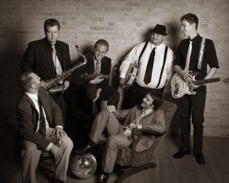 Men in suits band men-in-grey-suits.